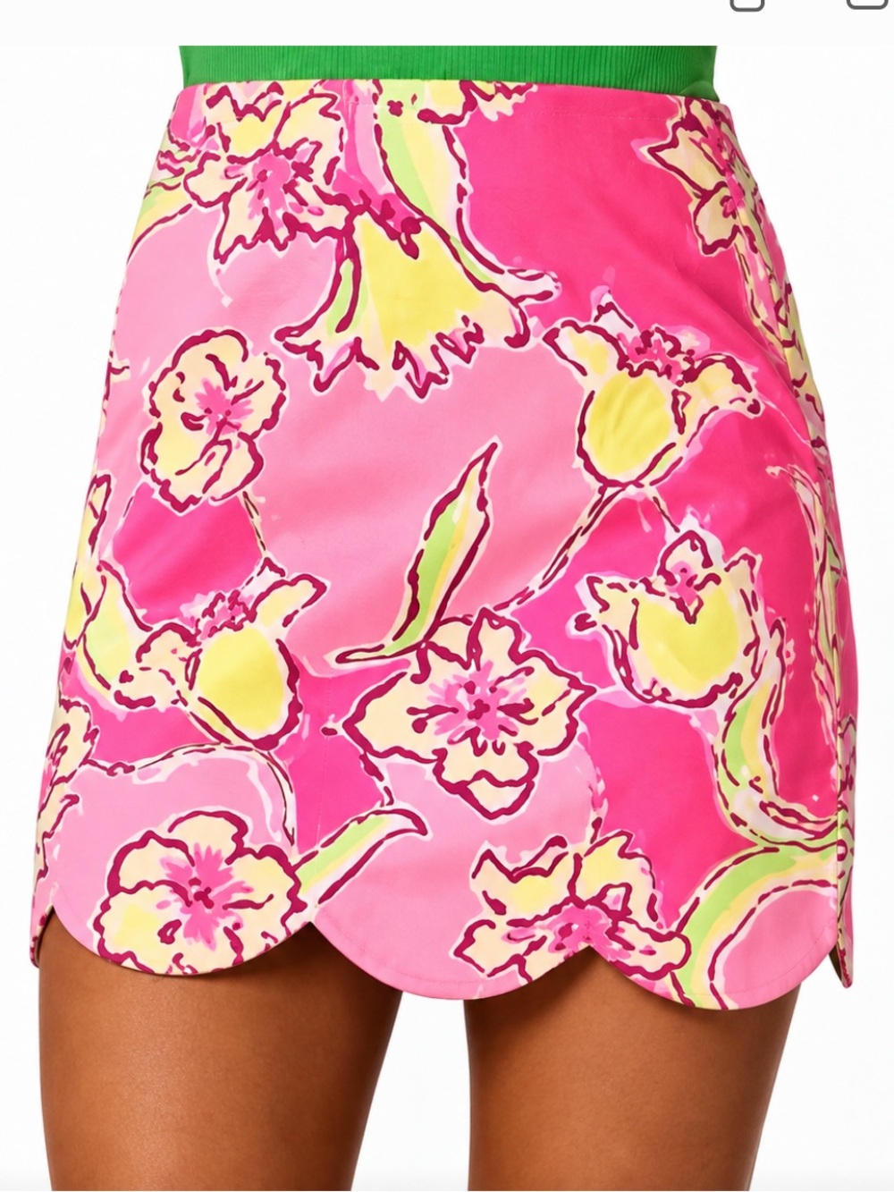 Lilly Pulitzer Callie scalloped hem mini skirt